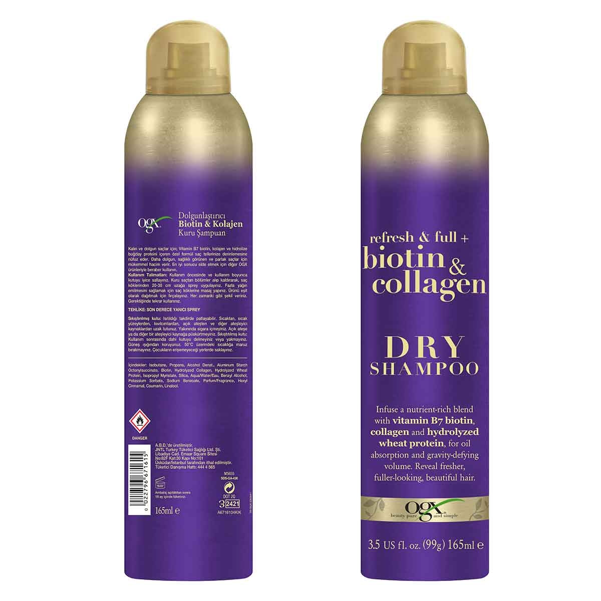 Kuru Şampuan Bıotın Collagen 165 ml