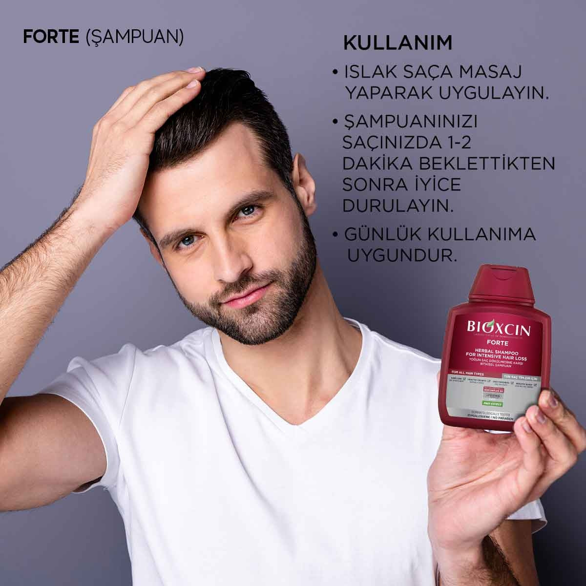 Forte Tüm Saç Tipleri İçin Dökülme Karşıtı Şampuan 300 Ml