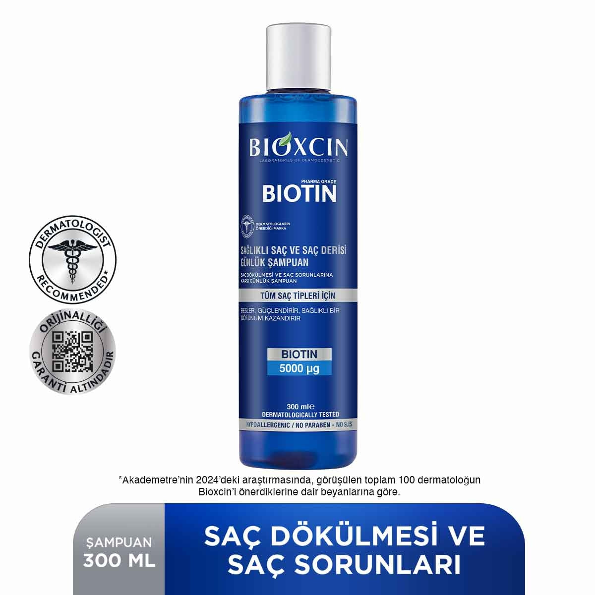 Biotin Tüm Saç Tipleri İçin Şampuan 300 Ml