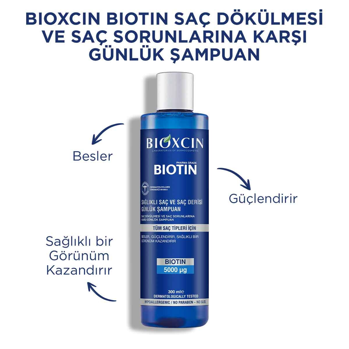 Biotin Tüm Saç Tipleri İçin Şampuan 300 Ml