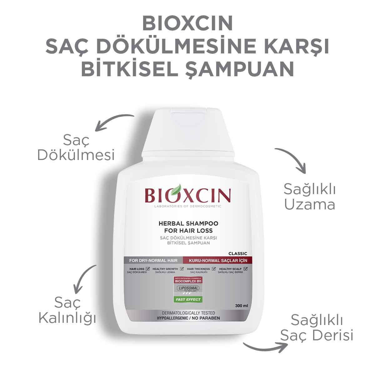 Saç Dökülmesine Karşı Kuru & Normal Saçlar İçin Şampuan 300 Ml