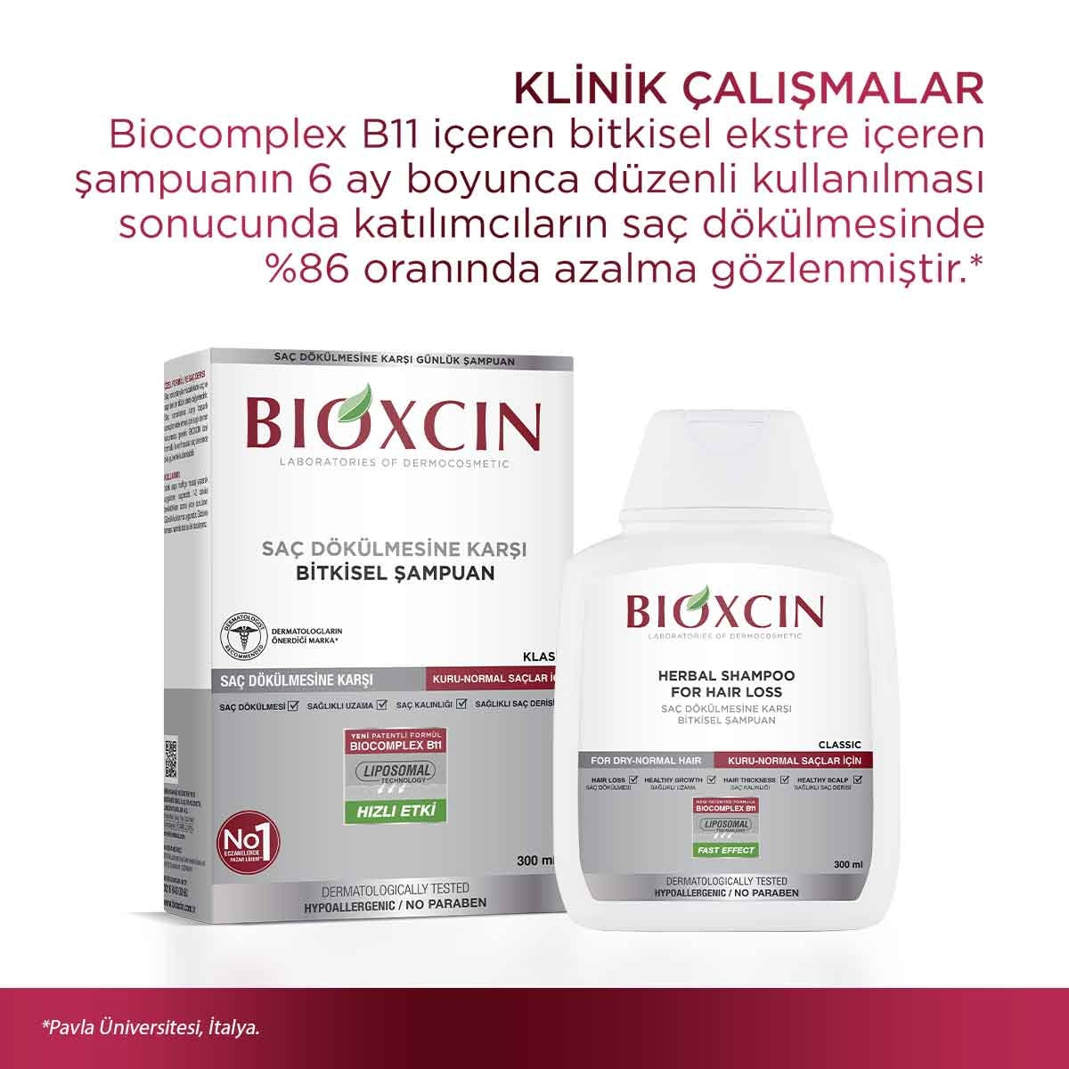 Saç Dökülmesine Karşı Kuru & Normal Saçlar İçin Şampuan 300 Ml