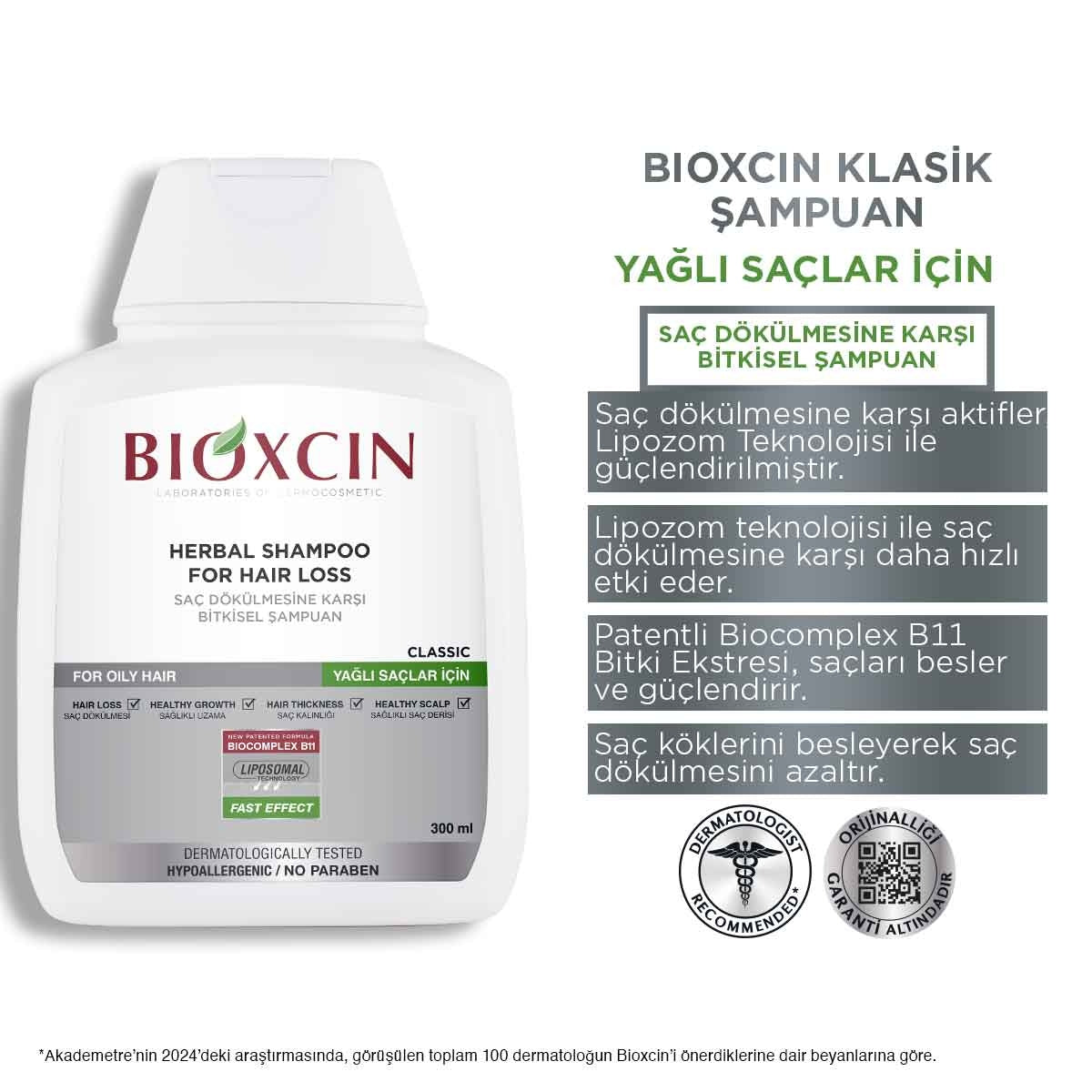 Saç Dökülmesine Karşı Yağlı Saçlar İçin Şampuan 300 Ml