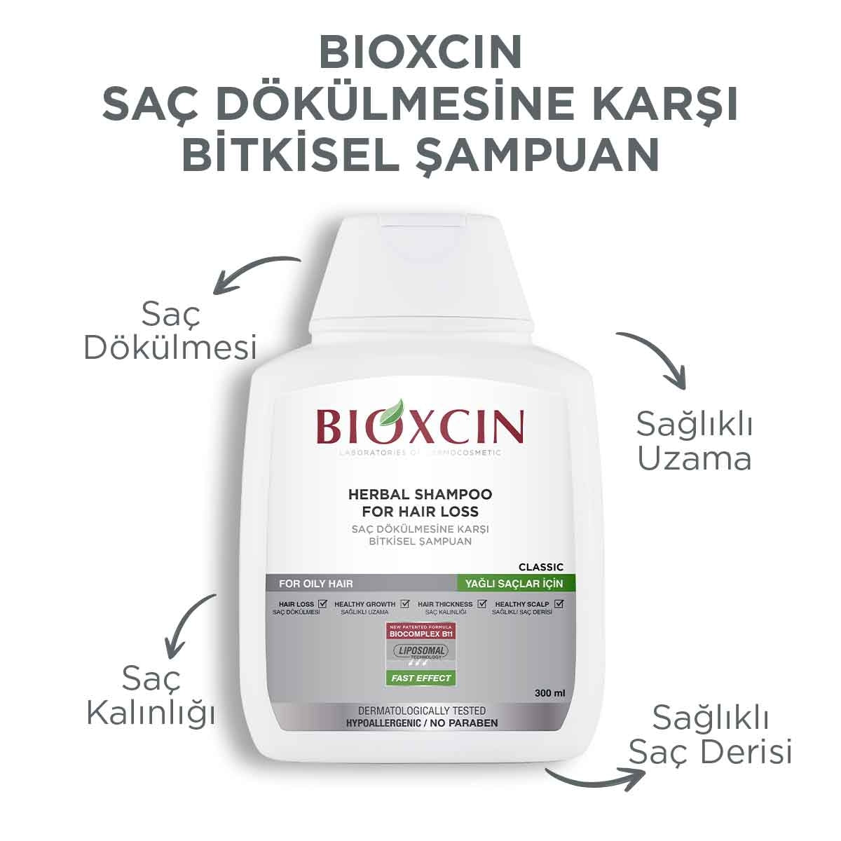 Saç Dökülmesine Karşı Yağlı Saçlar İçin Şampuan 300 Ml
