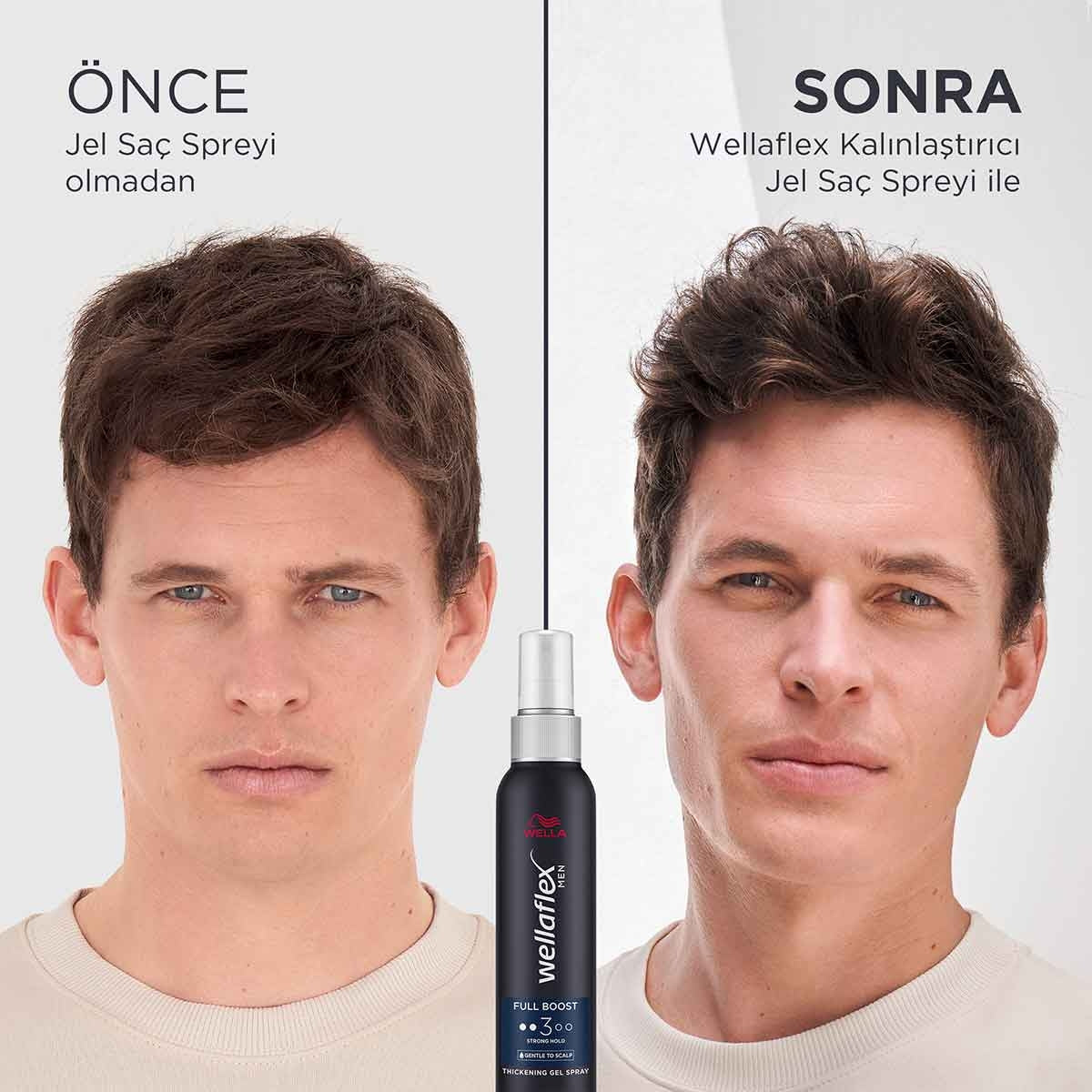 Wellaflex Jel Saç Spreyi Erkek Hacim Veren Kalınlaştırıcı &Ekstra Güçlü Tutuş 150 ML