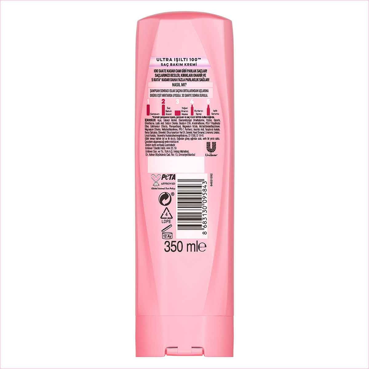 Ultra Işıltı 100 Saç Bakım Kremi 350 Ml