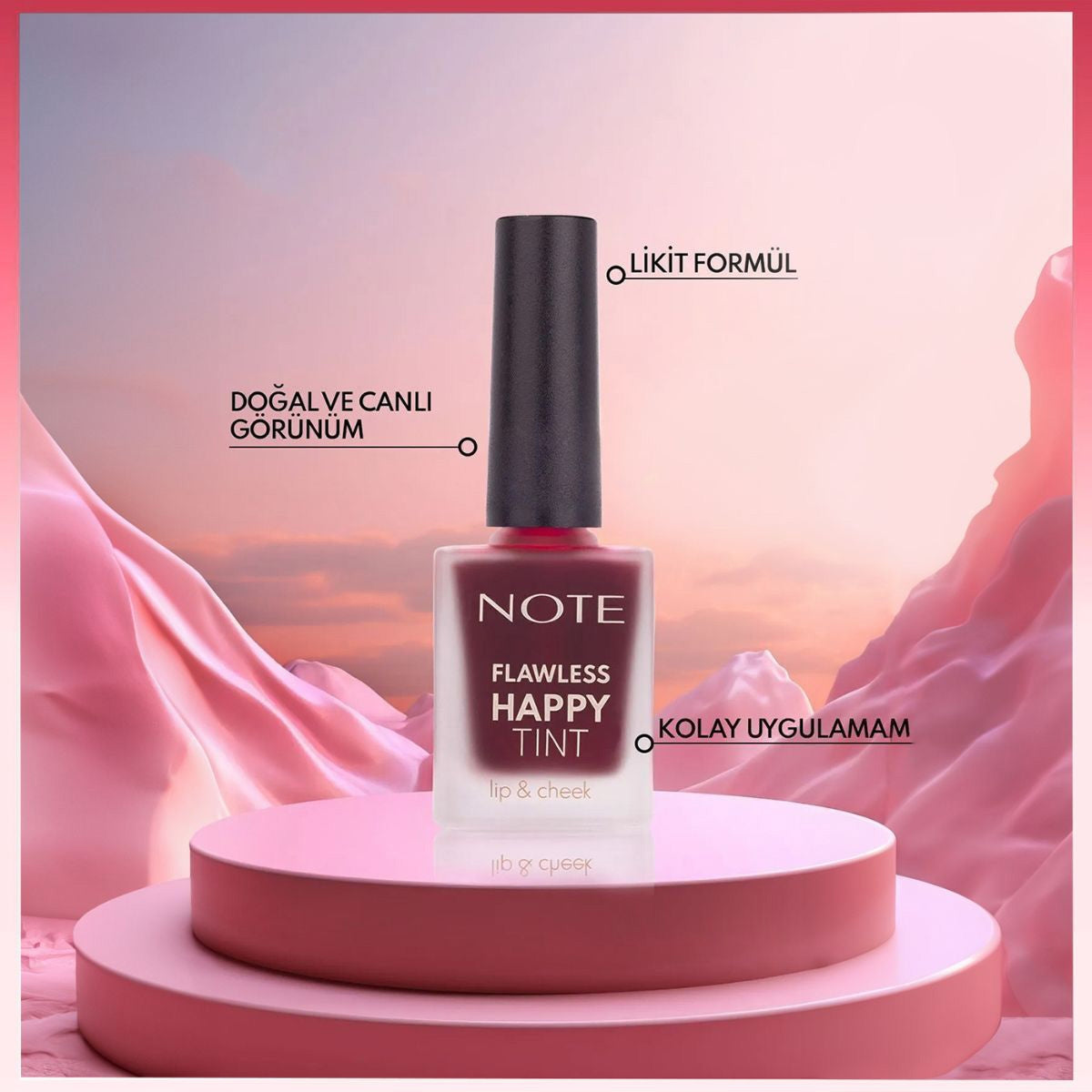 Flawless Happy Tınt Lıp&Cheek 02 Wild Cherry