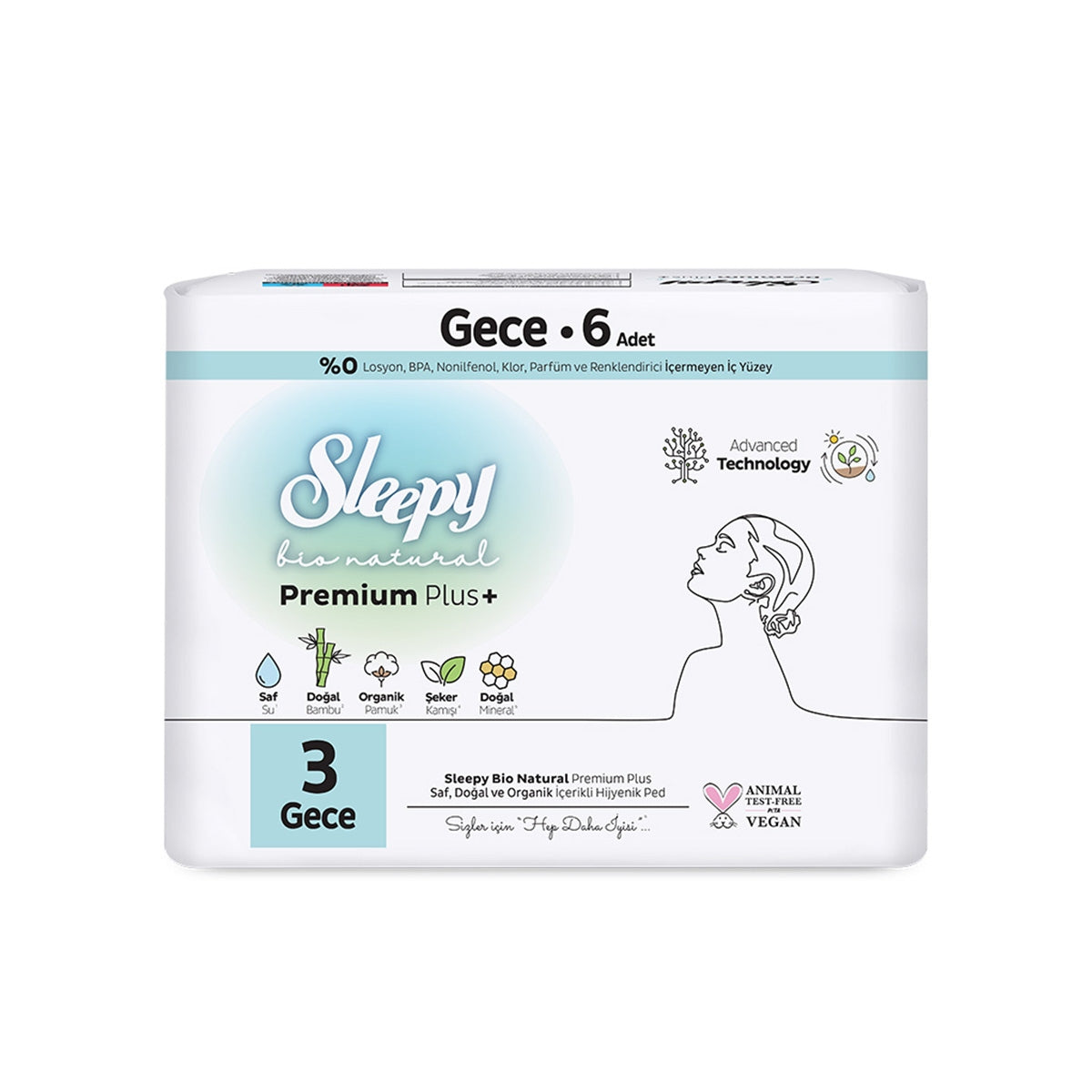 Sleepy Hijyenik Ped Bio Normal 6'Lı