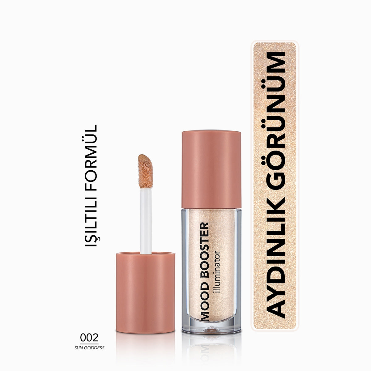 FLORMAR Mood Booster Hafif Yapılı & Kremsi Dokulu Likit Aydınlatıcı 002- Sun Goddess
