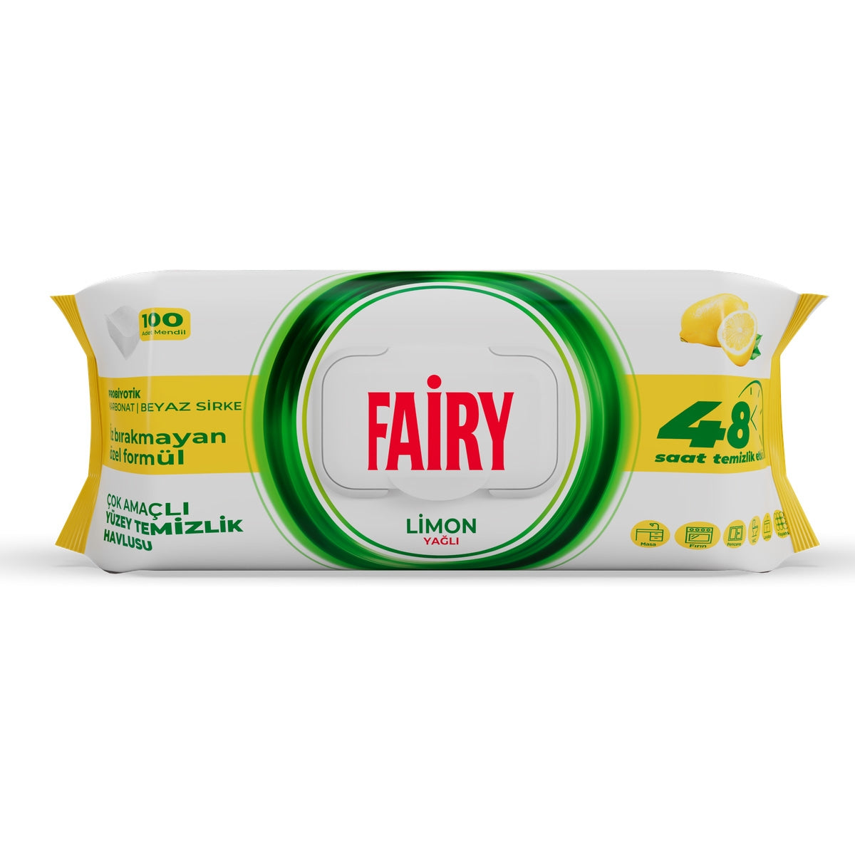 FAİRY Limon Yağlı Yüzey Temizlik Havlusu 100 'lü