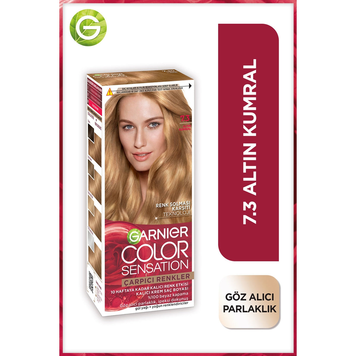 Garnier Color Sensation Saç Boyası Altın Kumral 7.3