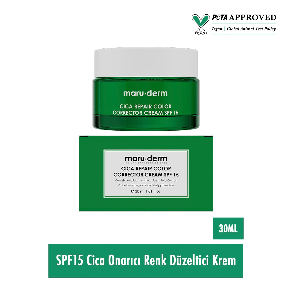 Cica Repair Color Corrector Yüz Kremi SPF15 30 ml