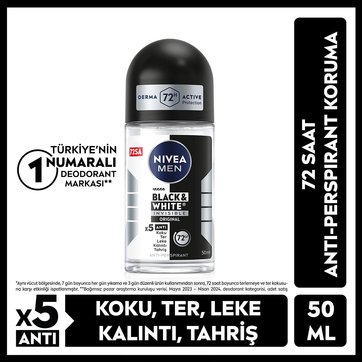 Black&White Power Erkek Roll-On 50 ml