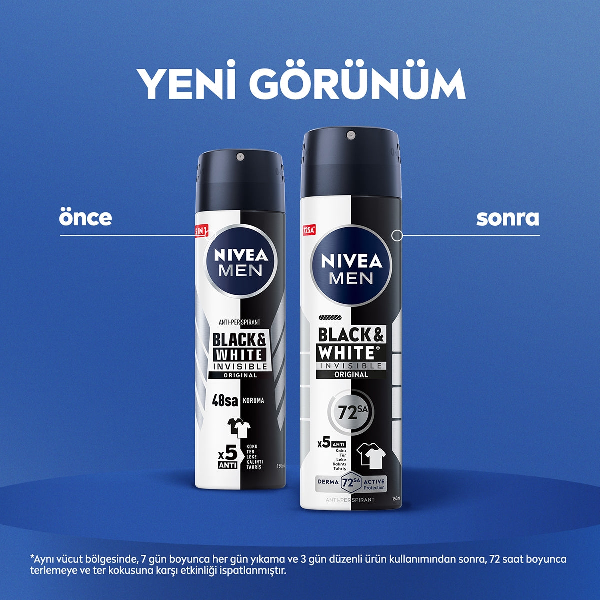 Black & White Invisible Original Erkek  Deo Sprey 150 ml