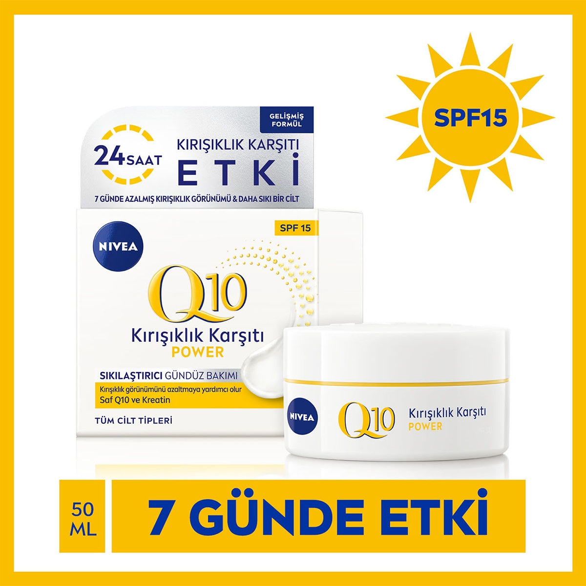 Q10 Kırışıklık Karşıtı Bakım Kremi 50 ml