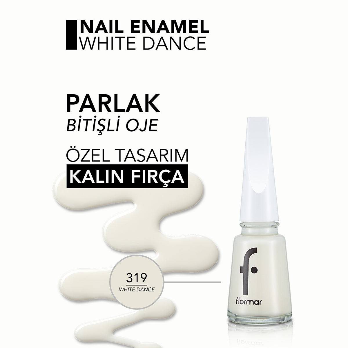 Nail Enamel White Dance 319