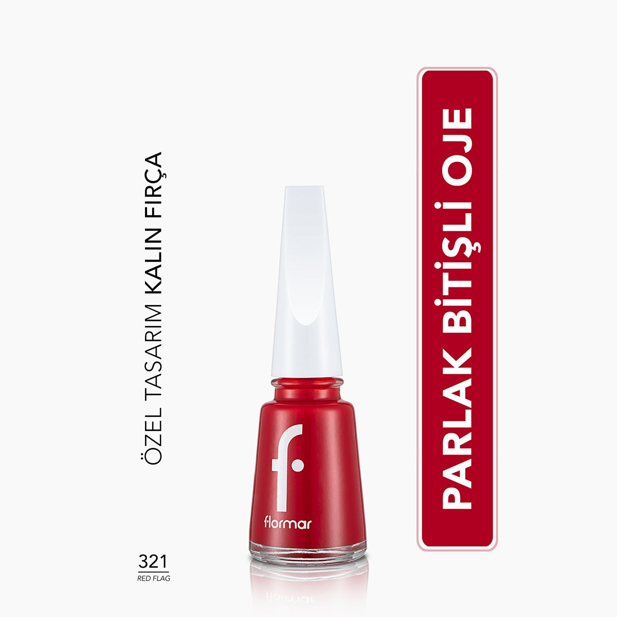 Nail Enamel Red Flag 321