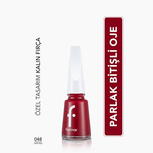 Nail Enamel Fiery Red 048