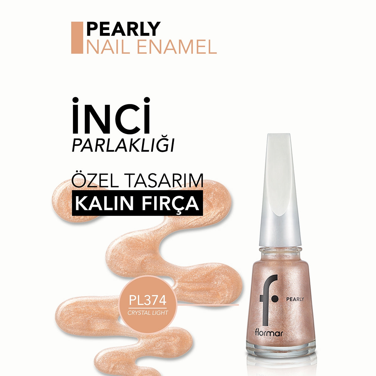 Nail Enamel Pearly Crystal Pl374