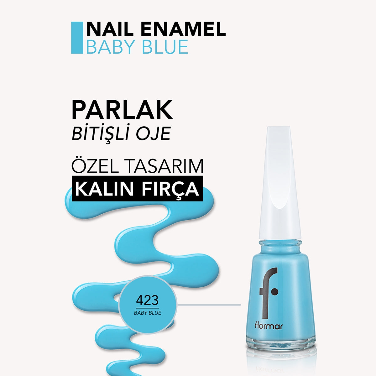 Nail Enamel Baby Blue 423