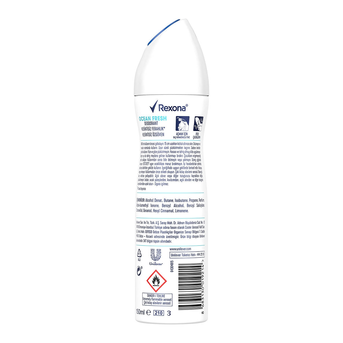 Kadın Deodorant Sprey Ocean Fresh 150 ml