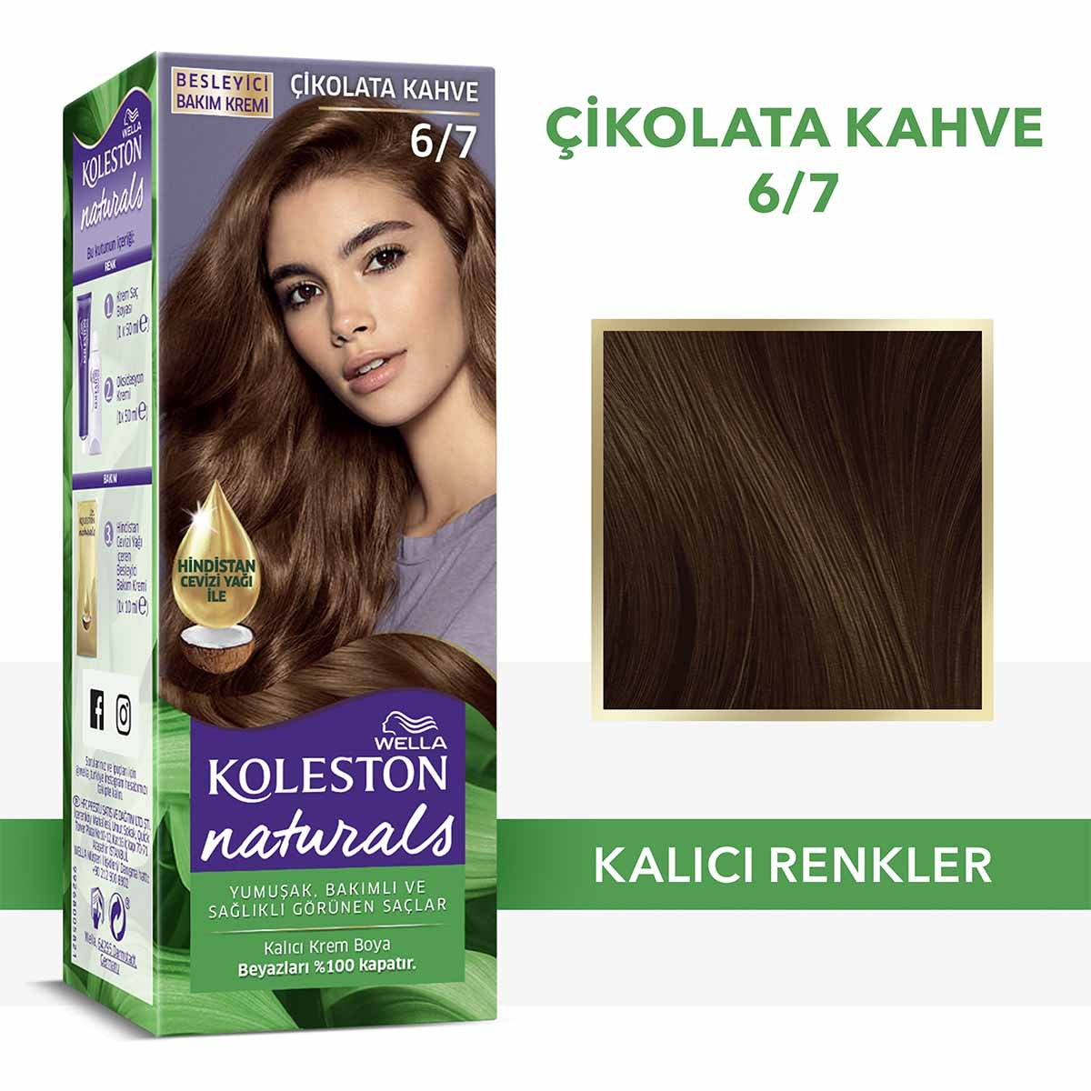 Naturals Saç Boyası Çikolata Kahve 6-7