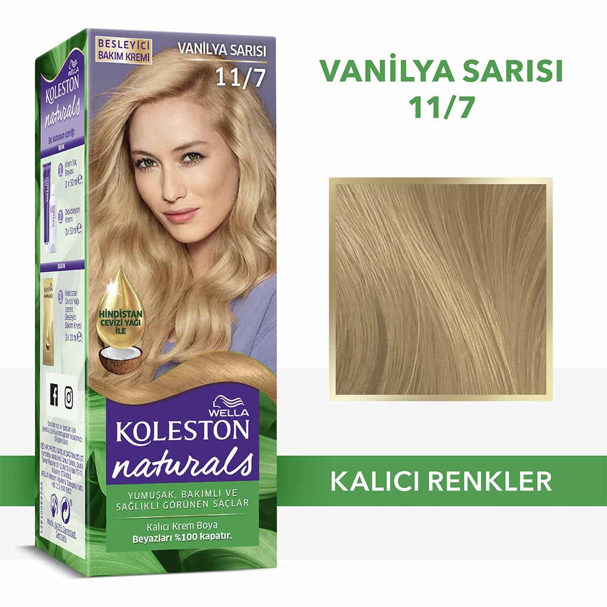 Naturals Saç Boyası Vanilya Sarısı 11-7