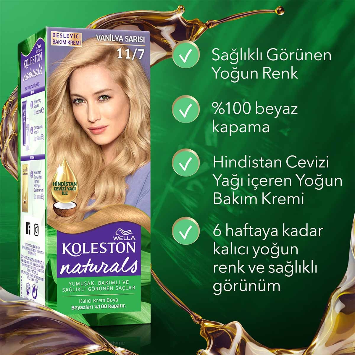 Naturals Saç Boyası Vanilya Sarısı 11-7