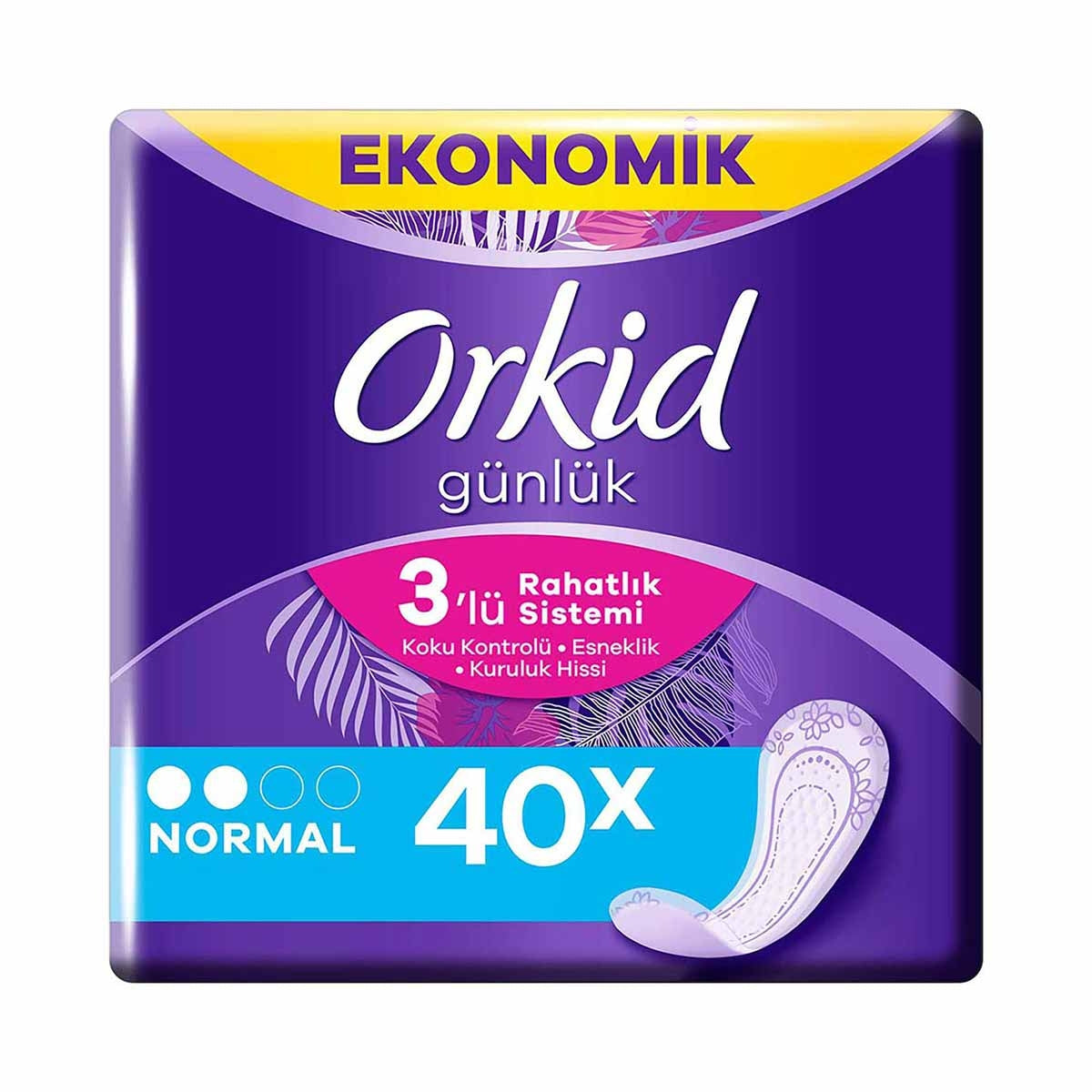 Günlük Ped Normal Ekonomik Paket 40'lı