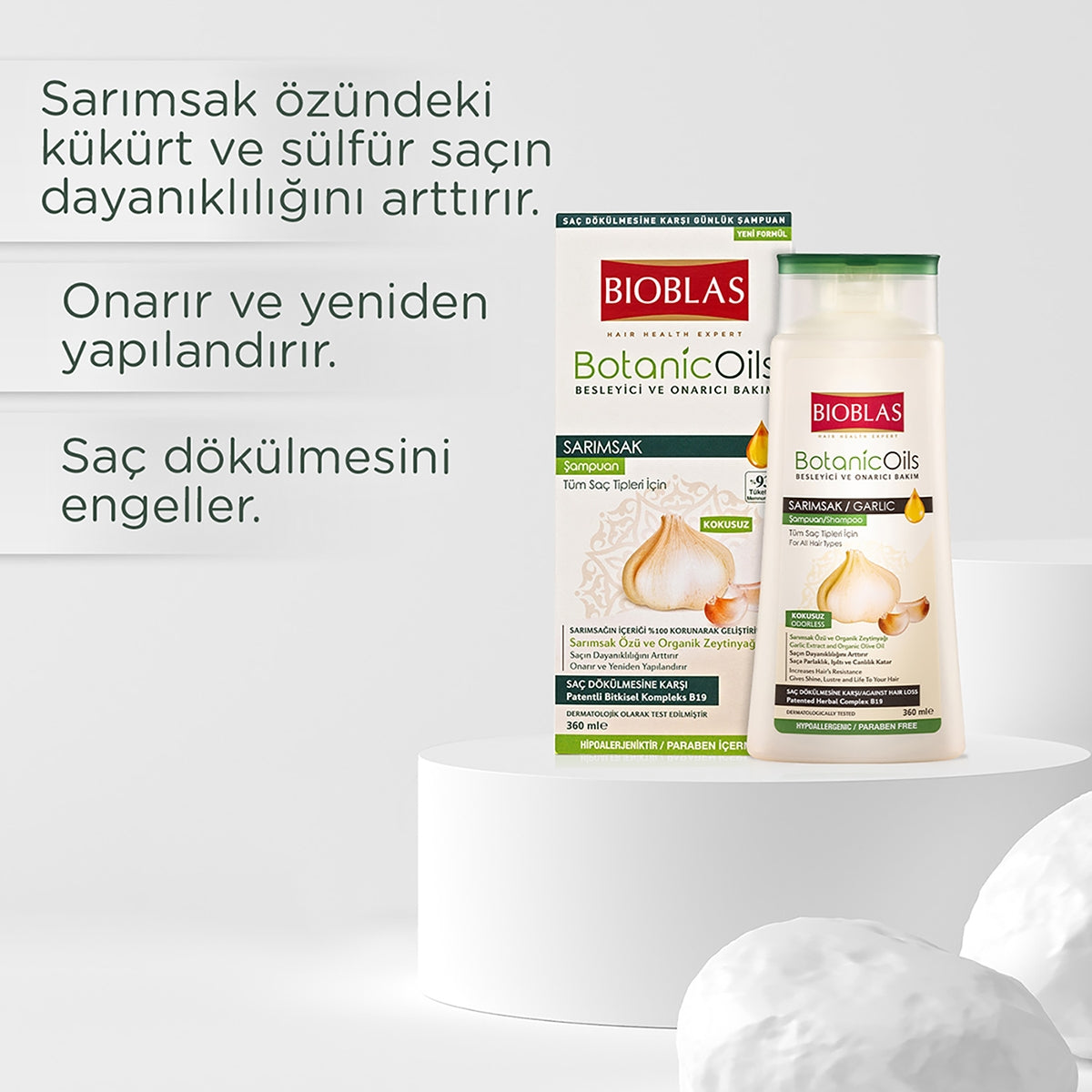 Organic Oils Sarımsak Şampuan 360 ml