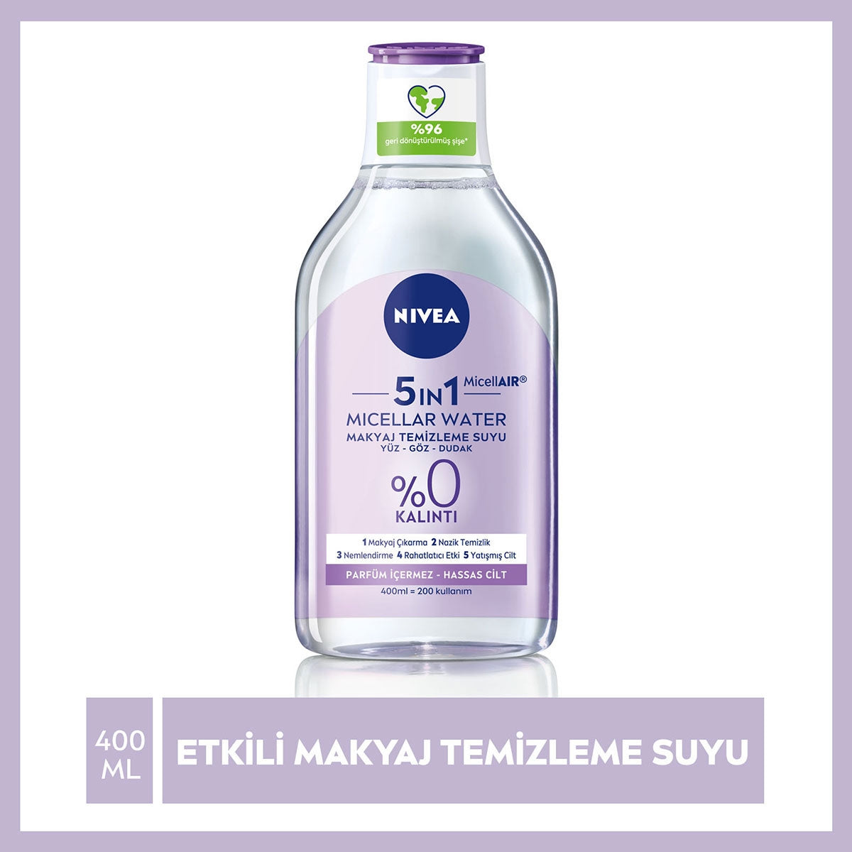 Micellair Makyaj Temizleme Suyu Hassas Ciltler 400 ml