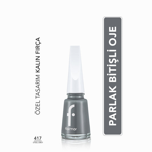 Nail Enamel Steel Gray 417