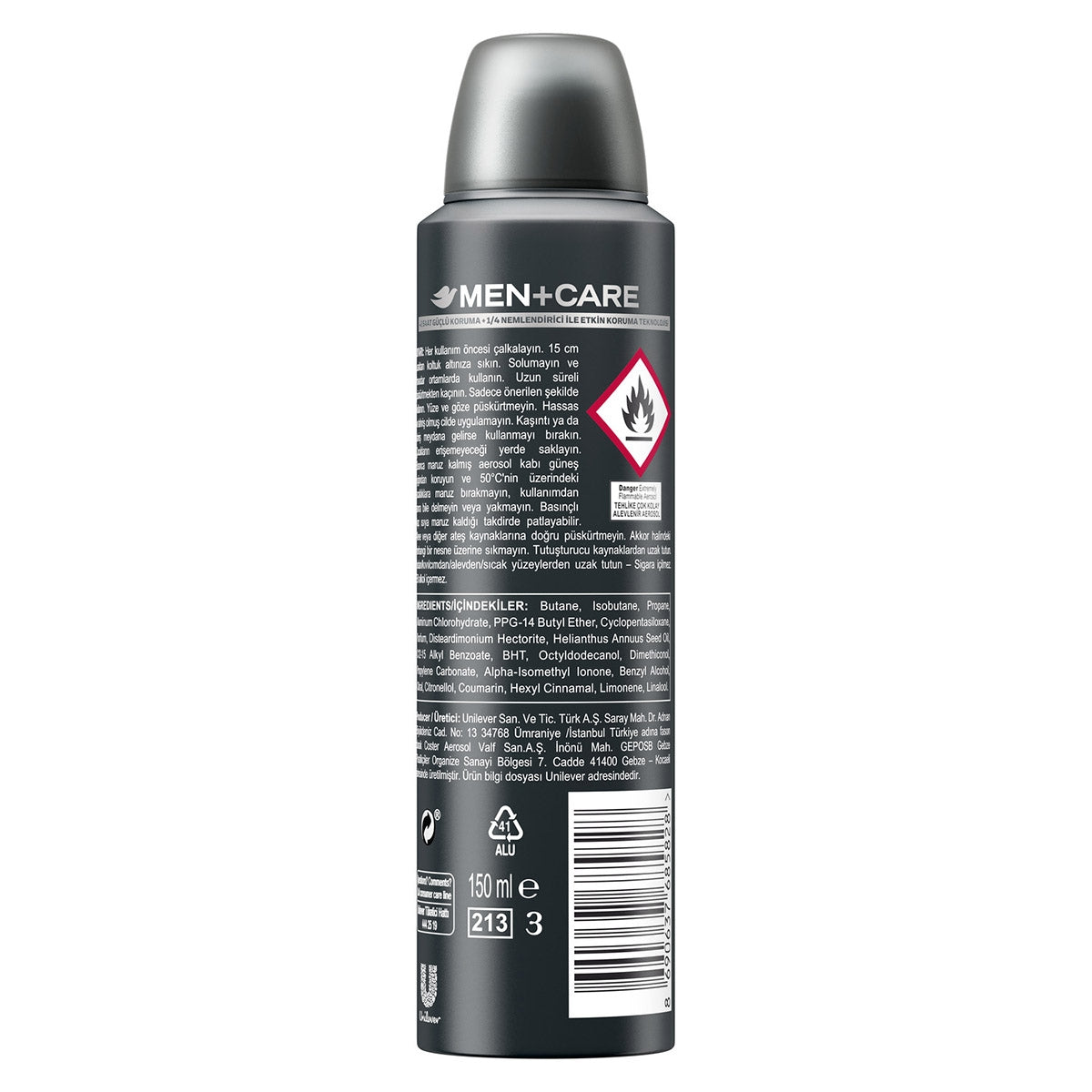 Erkek Deodorant Sprey Clean Comfort 150 ml