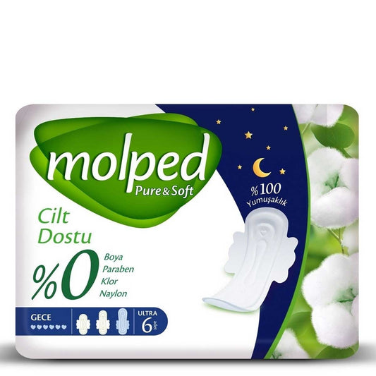 Pure and Soft Hijyenik Ped Gece 6'lı