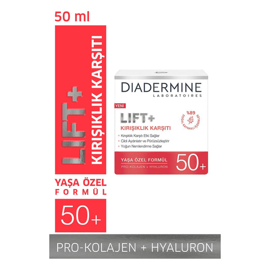 Lift+Kırışıklık Karşıtı 50+ Yaşa Özel Bakım Kremi 50 ml Lift+Kırışıklık Karşıtı 50+ Yaşa Özel Bakım Kremi 50 ml