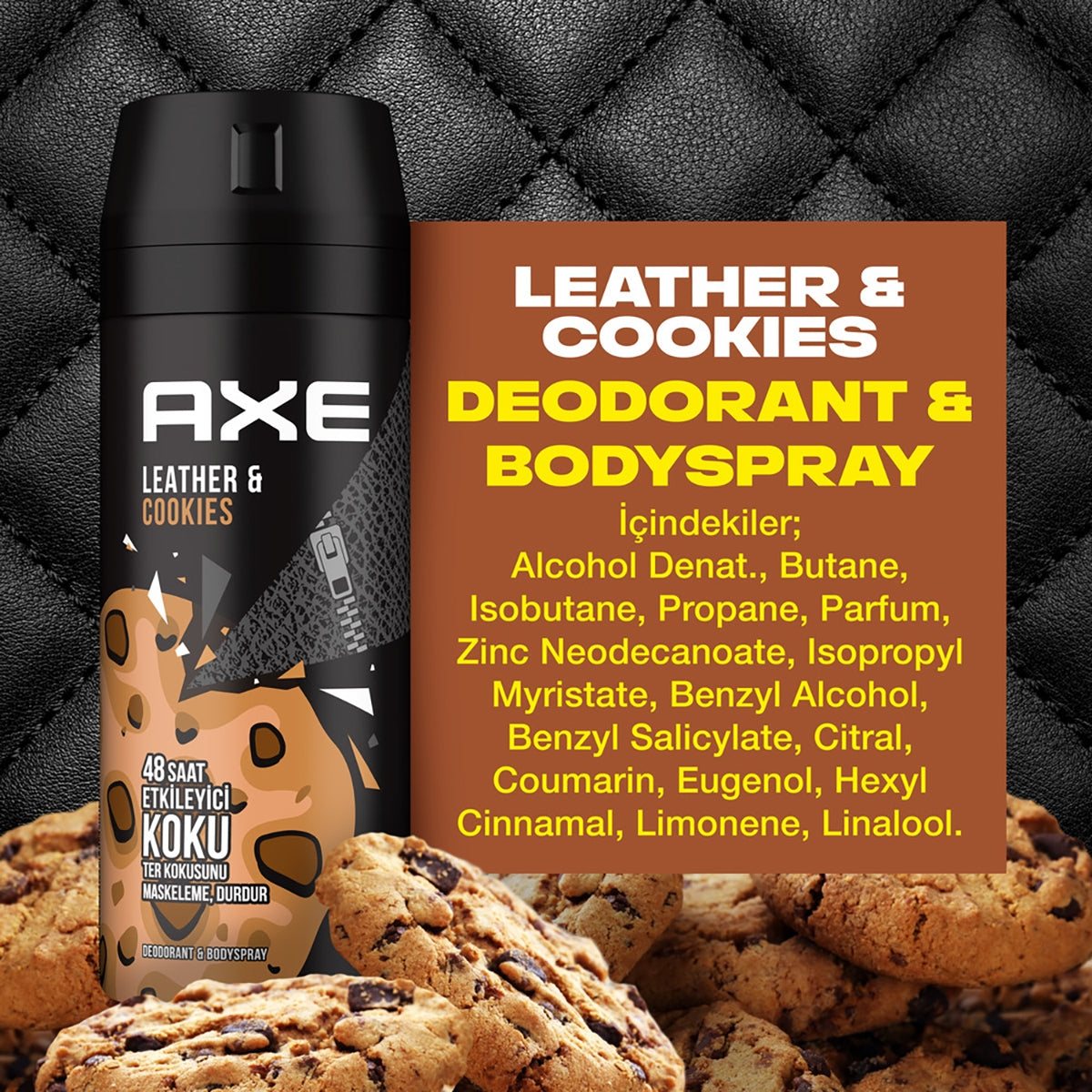 Erkek Deo Sprey Leather&Cookies 150 ml