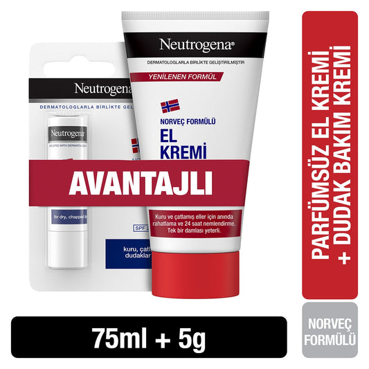 El Kremi 75 ml Parfümsüz+Dudak Nemlendirici 4,8 gr