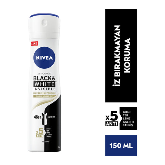 Black & White İpeksi Pürüzsüzlük Bayan Deo Sprey 150 ml