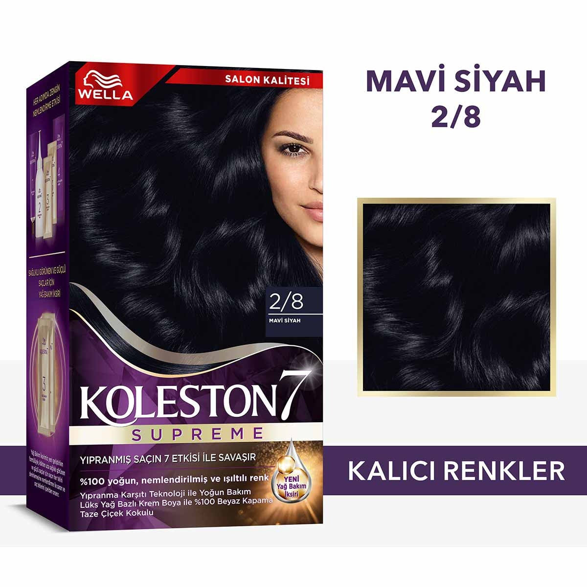 Set Saç Boyası Mavi Siyah 2/8