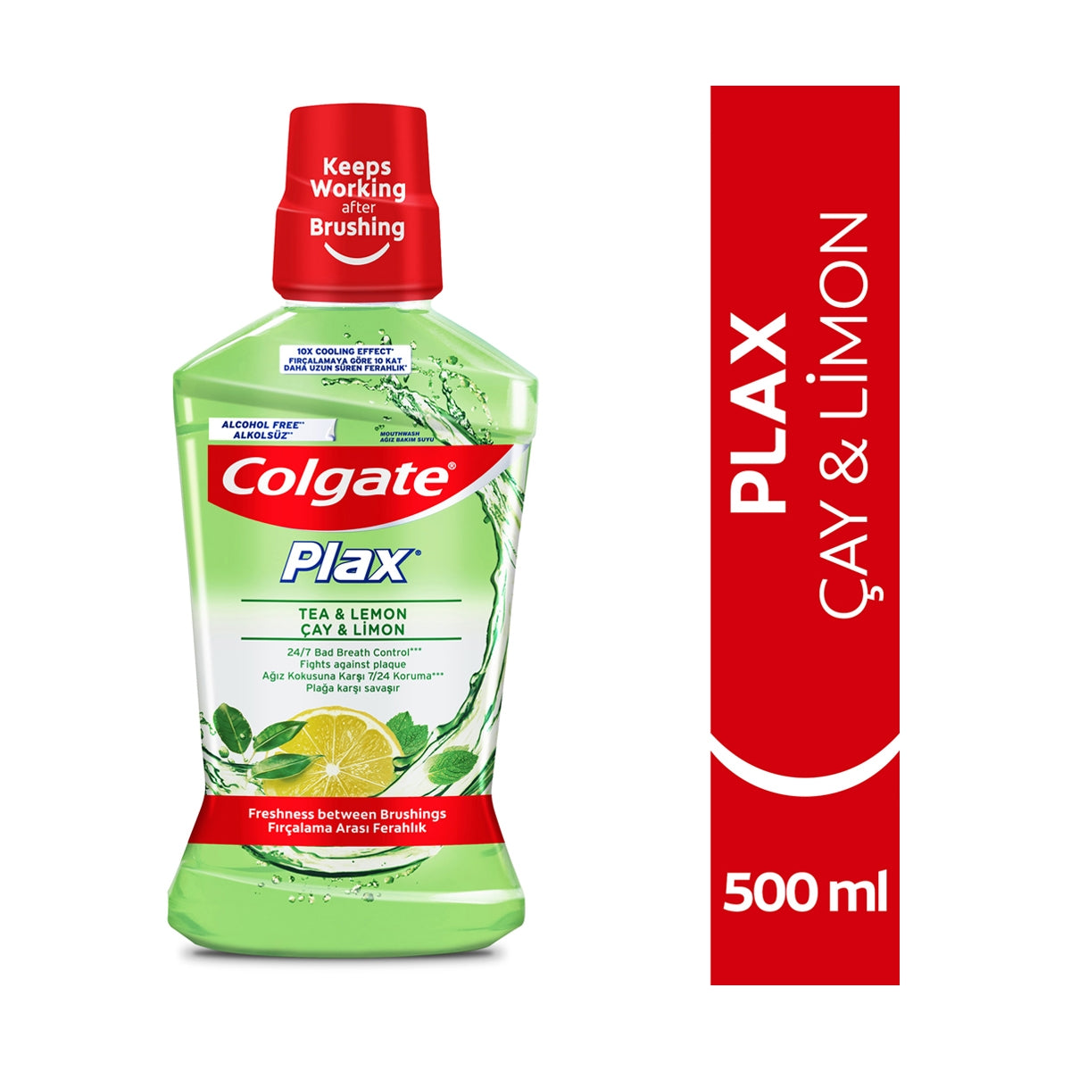 Plax Çay & Limon Ağız Bakım Suyu 500 ml