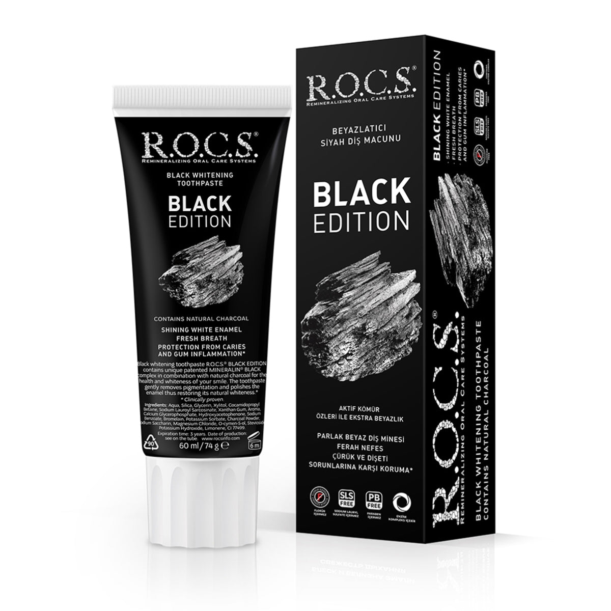 Black Edition Beyazlatıcı Siyah Diş Macunu 60ml