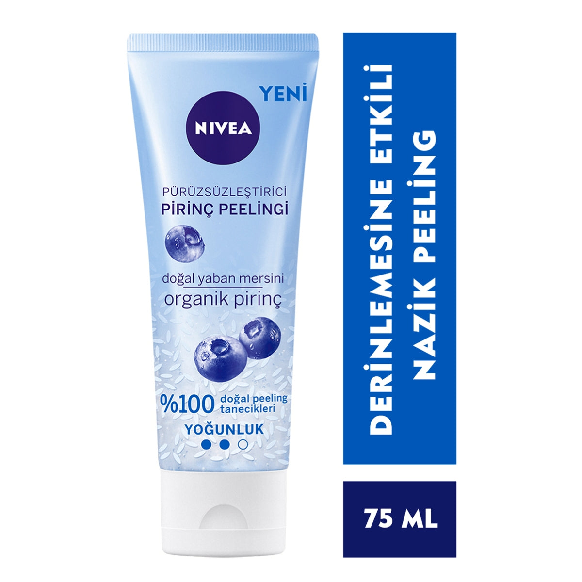 Pürüzsüzleştirici Organik Pirinç Peelingi Yaban Mersini 75ml