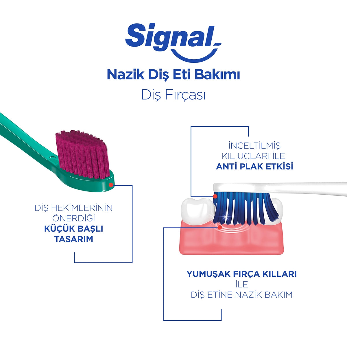 Nazik Diş Eti Bakımı Yumuşak 1+1 Diş Fırçası