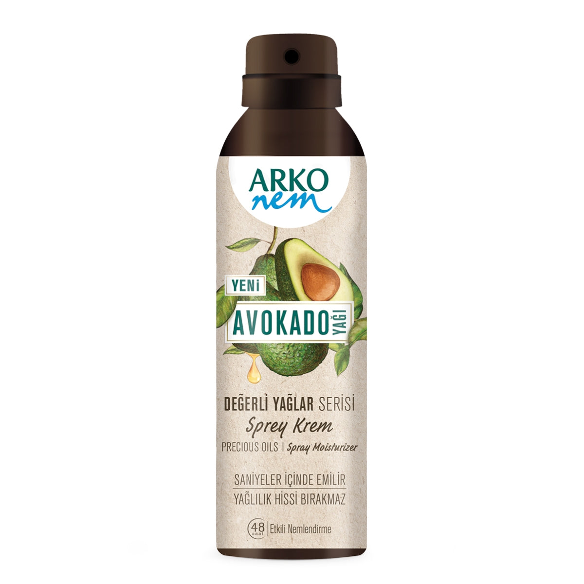 Vücut Kremi Sprey Avokado 150 ml