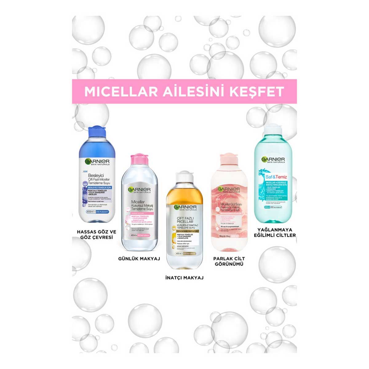 Micellar Gül Makyaj Temizleme Suyu 400 ml