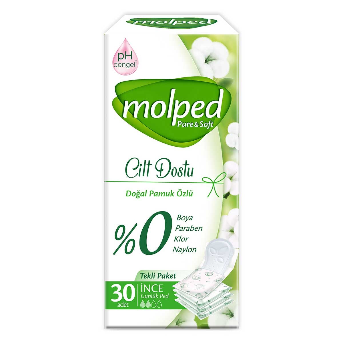 Günlük ped Pure&Soft İnce 30'lu