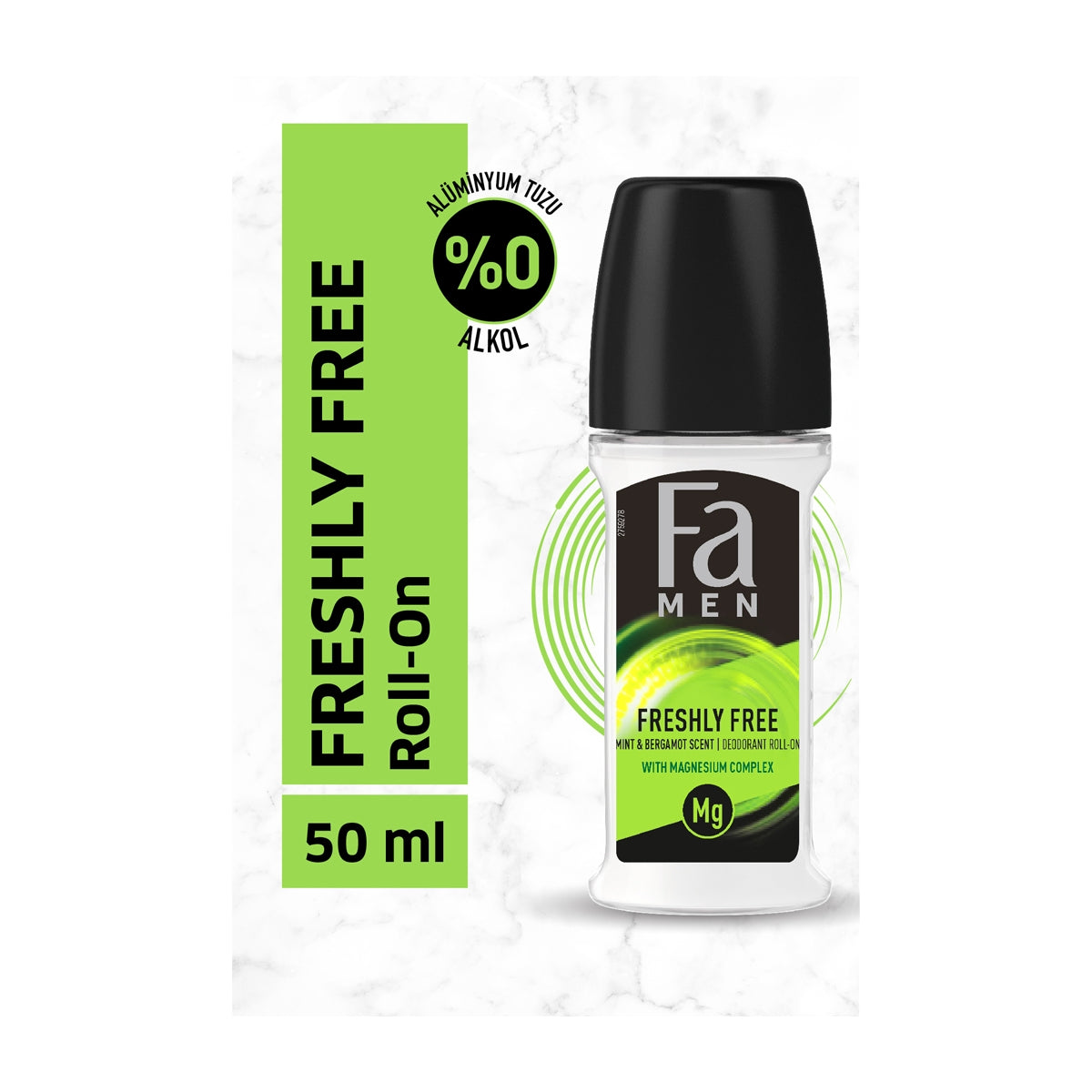 Men Fresh&Free Mint & Bergamot Erkek Roll-On