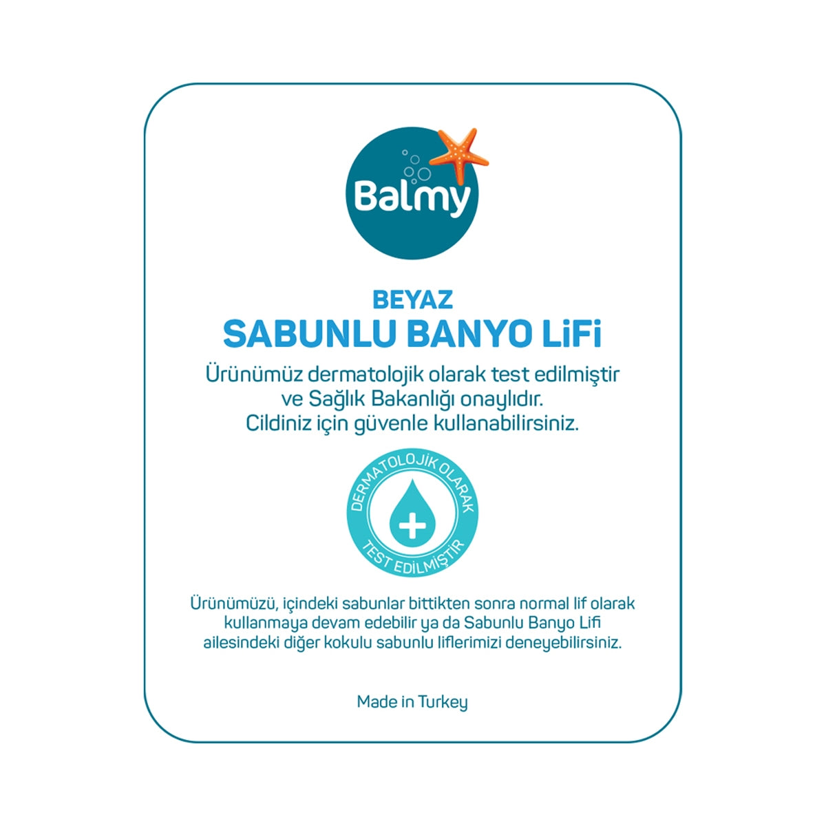 Banyo Lifi Beyaz Sabunlu