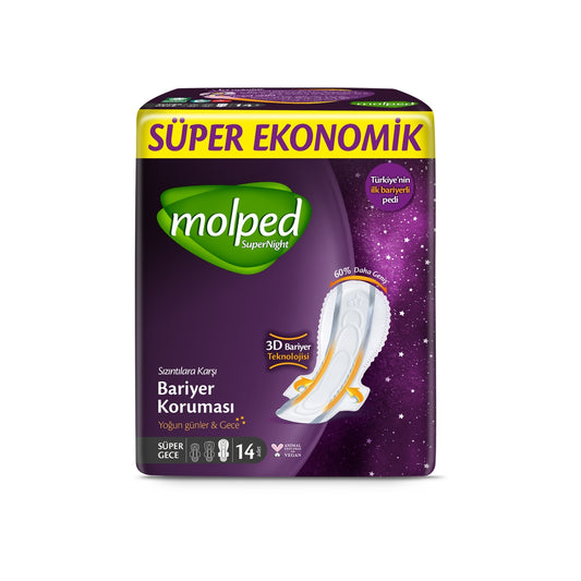 Molped Supernight Süper Ekonomik Gece 14'lü