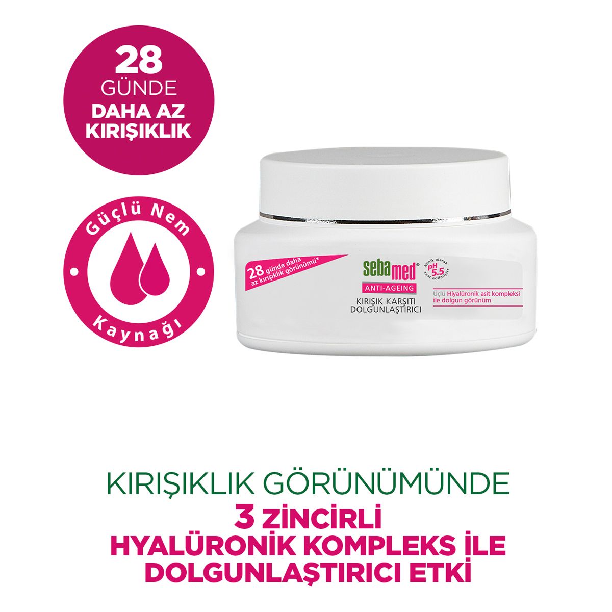 Kırışıklık Karşıtı Dolgunlaştırıcı Yüz Kremi 50 ml